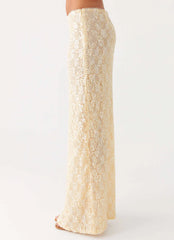 Bling It On Maxi Skirt - Ivory