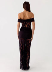 Gracie Twist Maxi Dress - Black