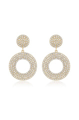 Spinning Records Crystal Earrings