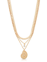 Nautilus Shell Pendant Layered Necklace