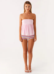 Cassie Tube Top - Pink