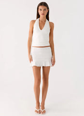 Lavena Halter Top - White