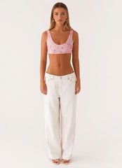 Mercer Sequin Bralette - Pink