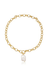 Edge of Water Pearl Pendant Necklace