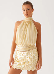 Movie Star Mini Skirt - Yellow
