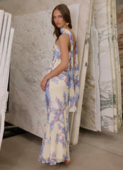Under The Pagoda Maxi Dress - Violet Blossom