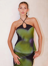 Rosetta Top - Lime Flower
