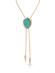Turquoise Statement Bolo Necklace