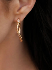 Serpentina Snake Hoops