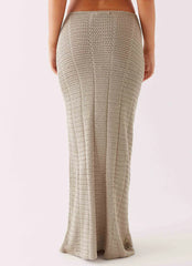 Kelcie Rose Crochet Maxi Skirt - Sage
