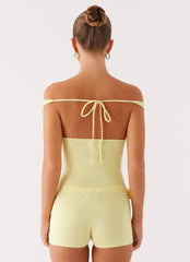 Aliah Knit Top - Yellow