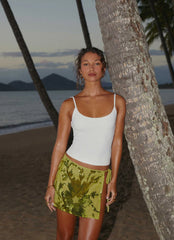 Cancun Sequin Mini Skirt - Lime
