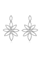 Crystal Bouquet Statement Earrings