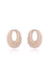 Classic Pearl Cluster Stud Earrings