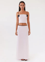 Rushing Back Crop Top - Mauve