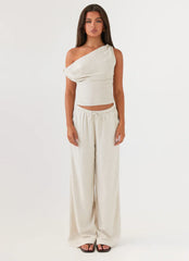 Set Sail Linen Pants - Oat