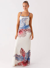 Everett Maxi Dress - White Sea Bloom