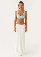 Mercer Sequin Bralette - Blue
