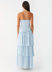Our Story Maxi Dress - Pastel Blue