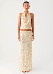 Bling It On Cowl Top - Ivory