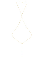 Simple Crystal X Body Chain