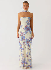 Under The Pagoda Maxi Dress - Violet Blossom