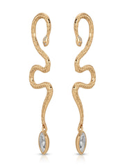 Serpentina Statement Snake Earring
