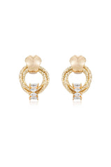 Mini Barrel Crystal Earrings