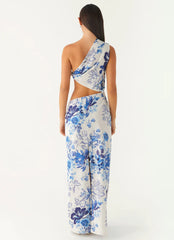 All Summer Long Maxi Dress - Serene Sky Floral