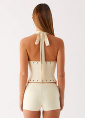 Roxy Mini Shorts - Muted Yellow