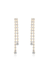 Crystal Sun Shower Dangle Earrings