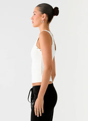 Miliani Eyelet Top - White