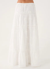 Yours To Keep Maxi Skirt - White