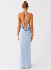 Cabello Maxi Dress - Pale Blue