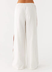 Dalida Linen Pants - Ivory