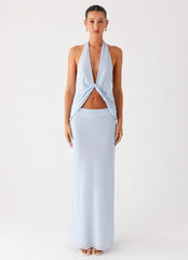 Michaella Chiffon Maxi Skirt - Blue