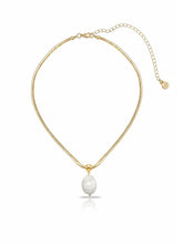 Bone Pendant Snake Chain Necklace