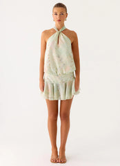 Beginning Mini Dress - Mystic Paisley