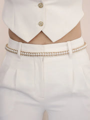 Pearl Row Waist Chain
