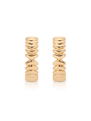 Medium Metal Moderna Hoops