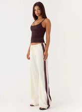 Deacon Low Rise Pants - Bloom Stripe
