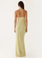 Anouk Halter Maxi Dress - Sage