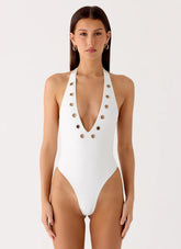 Jovi One Piece Swimsuit - White
