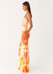 Iroha Strapless Maxi Dress - Mimosa Blossom