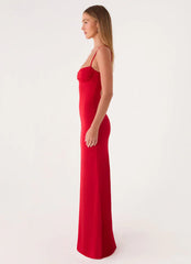 Vamonos Maxi Dress - Cherry Red
