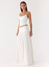 Jayne Maxi Skirt - White