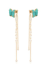 Turquoise Butterfly Dangle Earrings