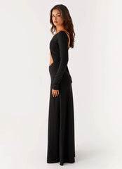Peru Maxi Dress - Black