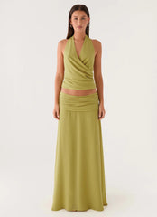 Willowmena Wrap Top - Lime