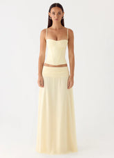 Natalya Maxi Skirt - Yellow